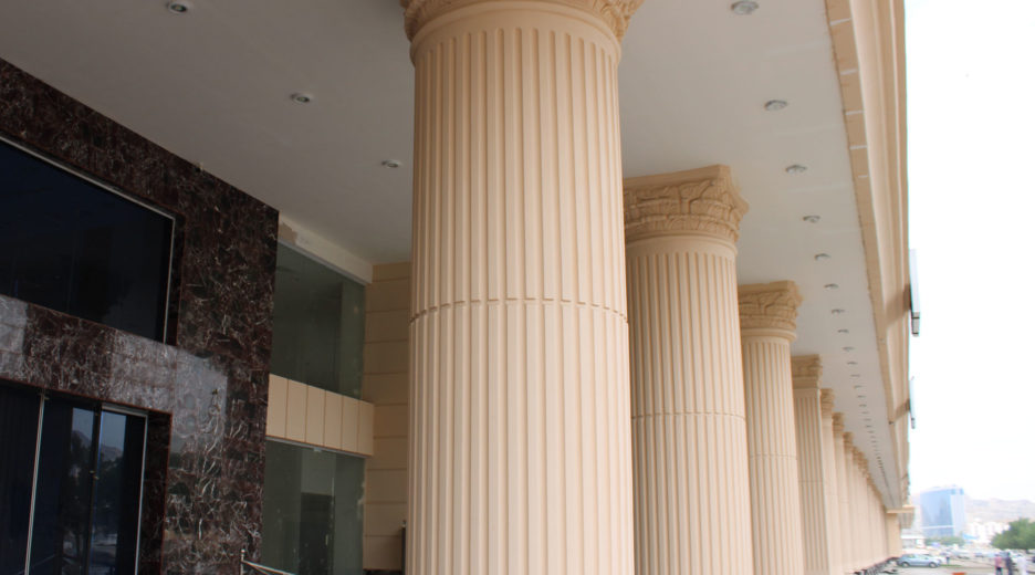 GRC columns in Al-Tameer Towers project