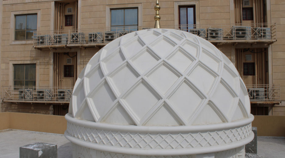 GRC facades of the dome mosques in the Rusaifa Mosque